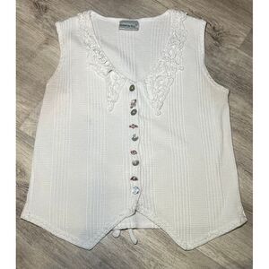 Vintage Fashion Bug vest‎ blouse size medium